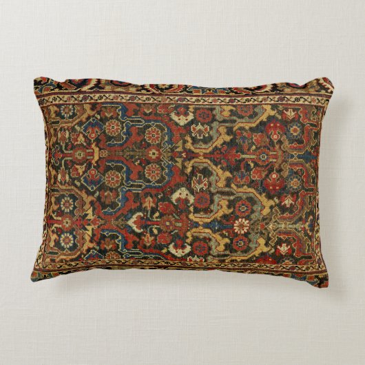 オリエンタルペルシアカーペットフローラモチーフ アクセントクッション (裏面)