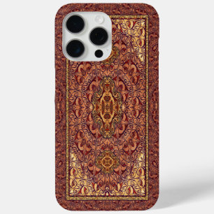 オリエンタルペルシアレッド金ゴールド iPhone 15 PRO MAXケース
