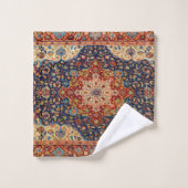 オリエンタルペルシャのトルコのカーペットパターン バスタオルセット (ウォッシュタオル)