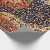 オリエンタルペルシャのトルコのカーペットパターン ラッピングペーパー (角)