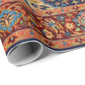 オリエンタルペルシャのトルコのカーペットパターン ラッピングペーパー (ロールコーナー)