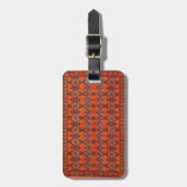 オリエンタルペルシャのトルコのパターン ラゲッジタグ (正面縦)