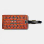 オリエンタルペルシャのトルコのパターン ラゲッジタグ (裏面横)