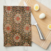 オリエンタルペルシャトルコカーペット キッチンタオル (四つ折り)