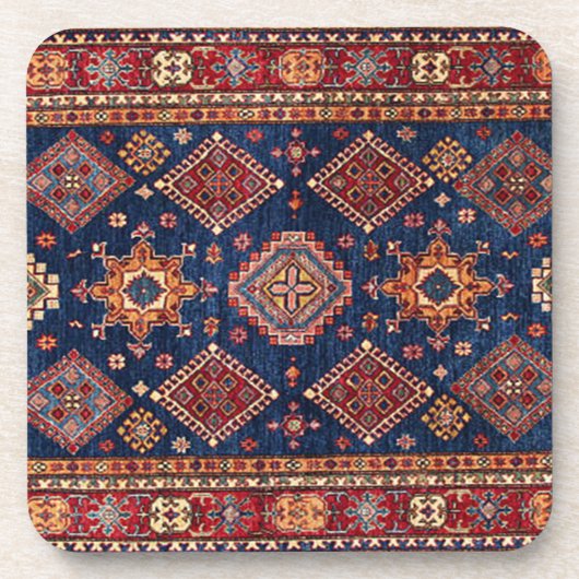 オリエンタルペルシャントルコ絨毯柄 コースター (正面)