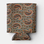 オリエンタルペルシャ、トルコペイズリー模様、カーペット 缶クーラー (正面)