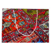 オリエンタルペルシャ、トルコ模様、カーペット ラージペーパーバッグ (裏面)