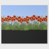 オリエンタルポピーガーデン ラッピングペーパー (フラット)