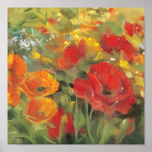 オリエンタルポピー畑 ポスター (正面)