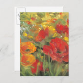 オリエンタルポピー畑 ポストカード (正面/裏面)