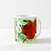 オリエンタルポピー2枚フラワーフォト コーヒーマグカップ (正面右)