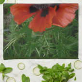 オリエンタルポピー キッチンタオル (折り畳み)