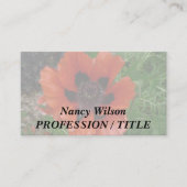 オリエンタルポピー 名刺 (正面)