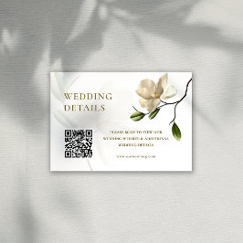 オリエンタルマグノリア結婚の詳細エンクロージャカード 招待状