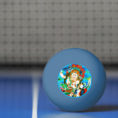 オリエンタルマンクールダラホワイトジャンバ鮮やかラの神 卓球ボール (ネット)