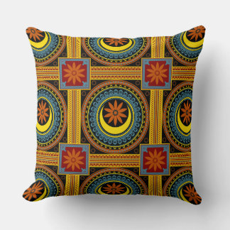 オリエンタルマンダラパターン装飾用クッションII クッション