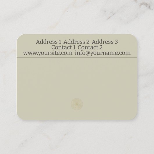 オリエンタルマンダラ – 名刺 (裏面)