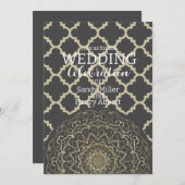 オリエンタルマンダラ – 結婚式招待状カード 招待状 (正面/裏面)