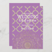 オリエンタルマンダラ – 結婚式招待状カード 招待状 (正面/裏面)