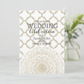 オリエンタルマンダラ – 結婚式招待状カード 招待状 (スタンド正面)