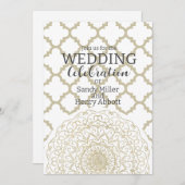 オリエンタルマンダラ – 結婚式招待状カード 招待状 (正面/裏面)