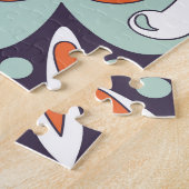 オリエンタルモロッコタイルフローラデザイン ジグソーパズル (側面)