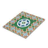 オリエンタルユダヤ人タイトルとダビデのモロッコ星 タイル (側面)