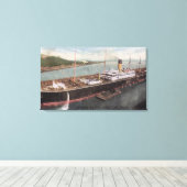 オリエンタルライナーミネソタのビュー キャンバスプリント (インサイチュ (ウッドフロア))