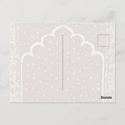 オリエンタルラグのような見た目 - 聖なる木のモチーフ ポストカード (裏面)