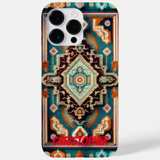 オリエンタルラグのペルシャじゅうたん Case-Mate iPhoneケース (裏面)
