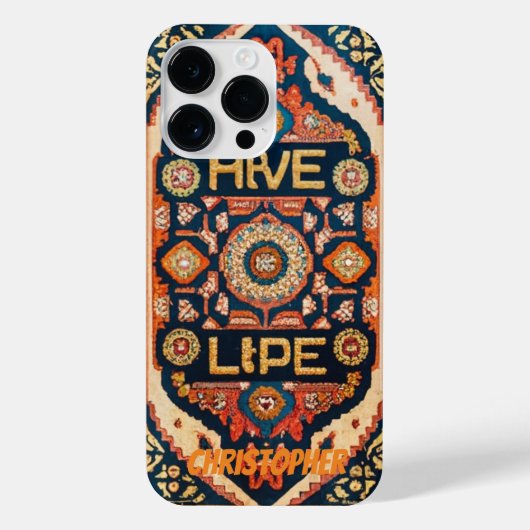 オリエンタルラグのペルシャじゅうたん iPhoneケース (裏面)