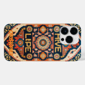 オリエンタルラグのペルシャじゅうたん iPhoneケース (裏面横)
