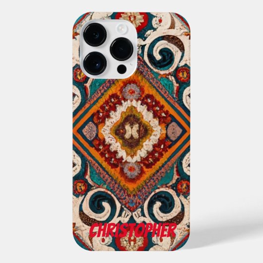 オリエンタルラグのペルシャじゅうたん iPhoneケース (裏面)