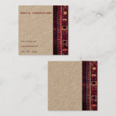 オリエンタルラグデザイン スクエア名刺 (正面/裏面)