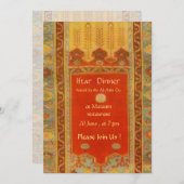 オリエンタルラグラディクスタイル- iftar dinner 招待状 (正面/裏面)