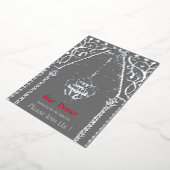 オリエンタルラグ モスク - イフタールのディナー 箔招待状 (回転した状態)