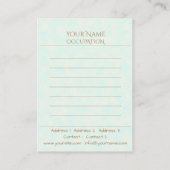 オリエンタルラグ – 名刺 (裏面)