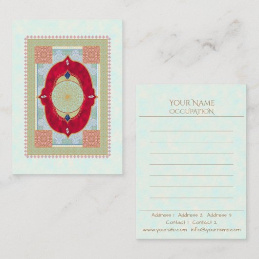 オリエンタルラグ – 名刺 (正面/裏面)