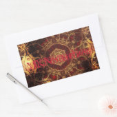 オリエンタルラグ 長方形シール (封筒)