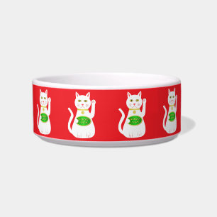 オリエンタルラッキーキャットパターン（の模様が）ある ボウル