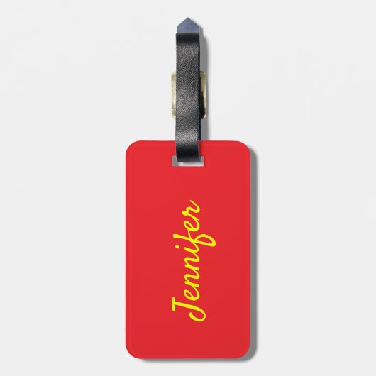 オリエンタルラッキーキャット名前をカスタムする ラゲッジタグ (裏面縦)