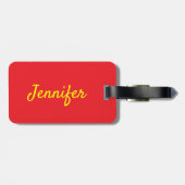 オリエンタルラッキーキャット名前をカスタムする ラゲッジタグ (裏面横)