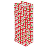 オリエンタルラッキーキャット名前をカスタムする ワインギフトバッグ (裏面アングル)