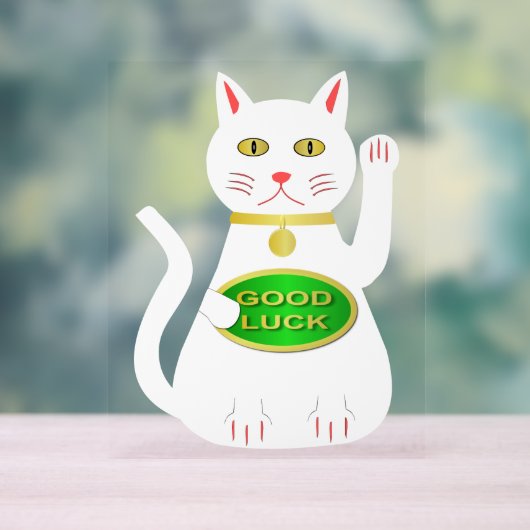 オリエンタルラッキーキャット アクリルサイン (ニュートラル)