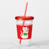オリエンタルラッキーキャット アクリルタンブラー (裏面)