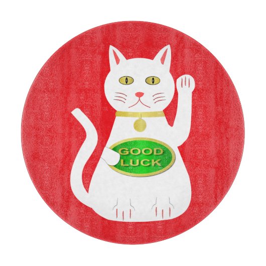 オリエンタルラッキーキャット カッティングボード (正面)