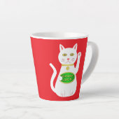 オリエンタルラッキーキャット カフェラテマグ (右アングル)