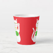 オリエンタルラッキーキャット カフェラテマグ (正面)