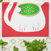 オリエンタルラッキーキャット キッチンタオル (折り畳み)