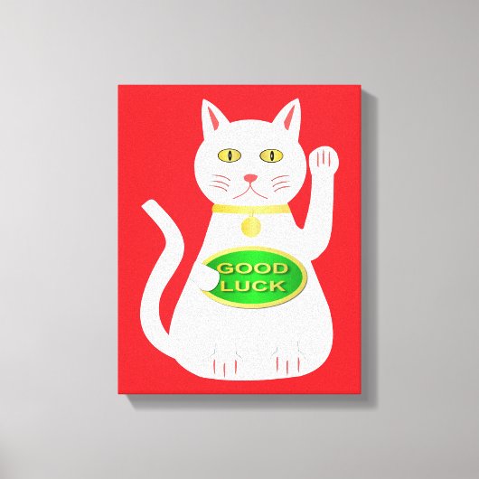 オリエンタルラッキーキャット キャンバスプリント (正面)
